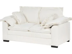 Sofa 2 personers TIRRO Fløjl Hvid