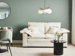 Sofa 2 personers TIRRO Fløjl Hvid