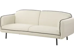 Sofa 3 personers TONSBERG Lys Beige med fodskammel