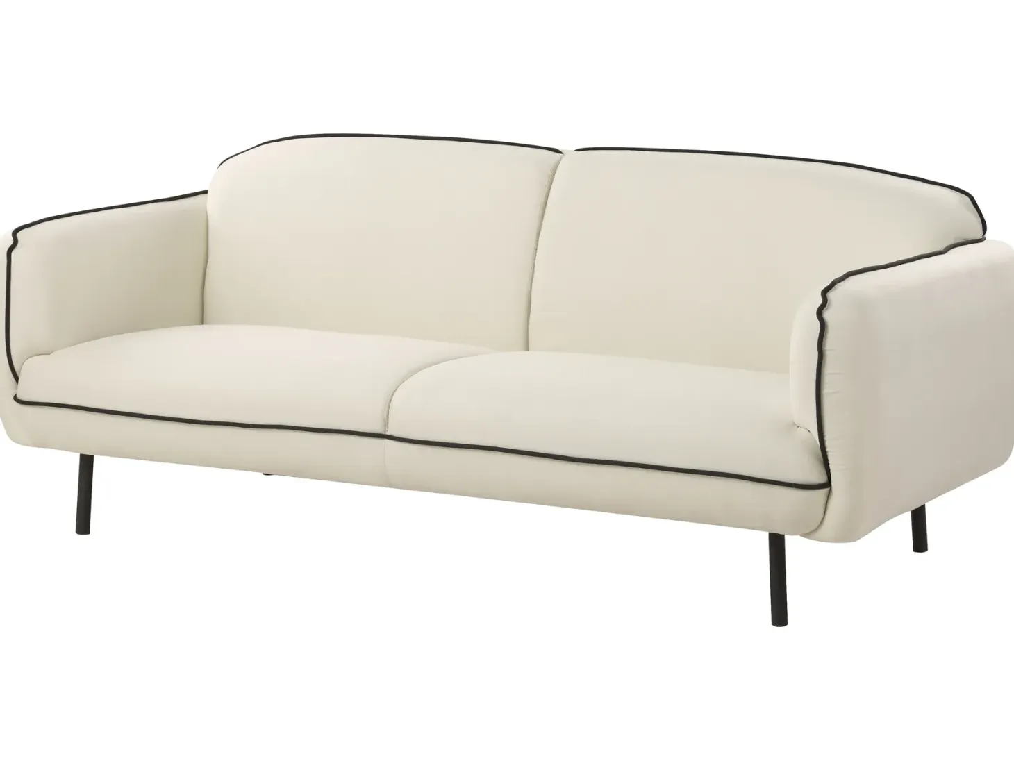 Sofa 3 personers TONSBERG Lys Beige med fodskammel