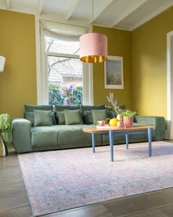 Sofa 4 personers TORPO Chenille Mørkegrøn