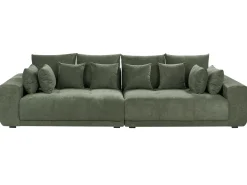 Sofa 4 personers TORPO Chenille Mørkegrøn