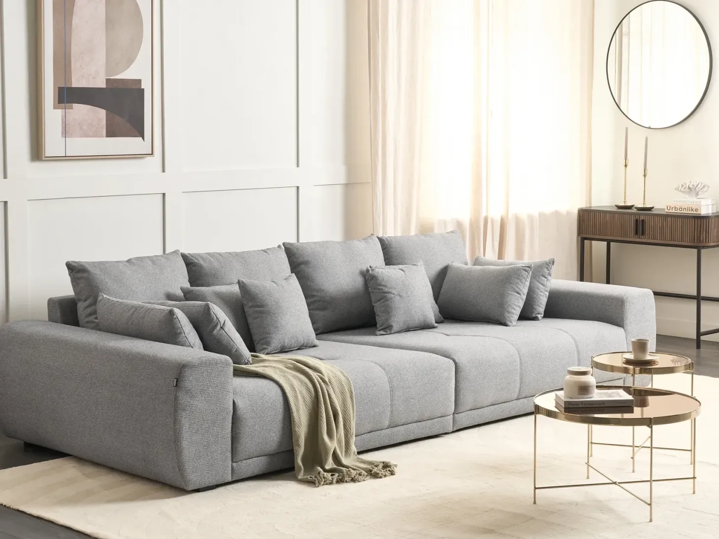 Sofa 4 personers TORPO Grå