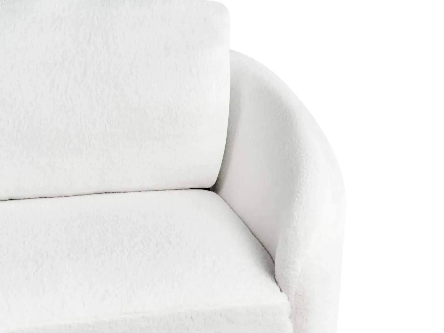 Sofa 3 personers TROSA Boucle Hvid