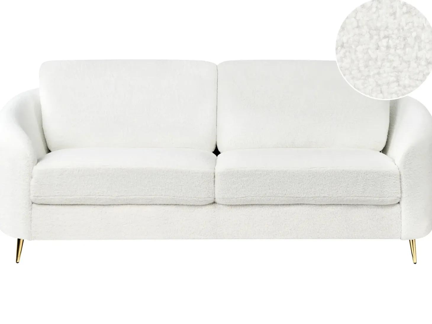 Sofa 3 personers TROSA Boucle Hvid