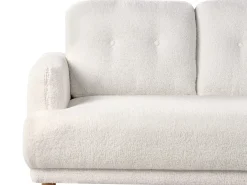 Sofa 3 personers TUVE Boucle Hvid