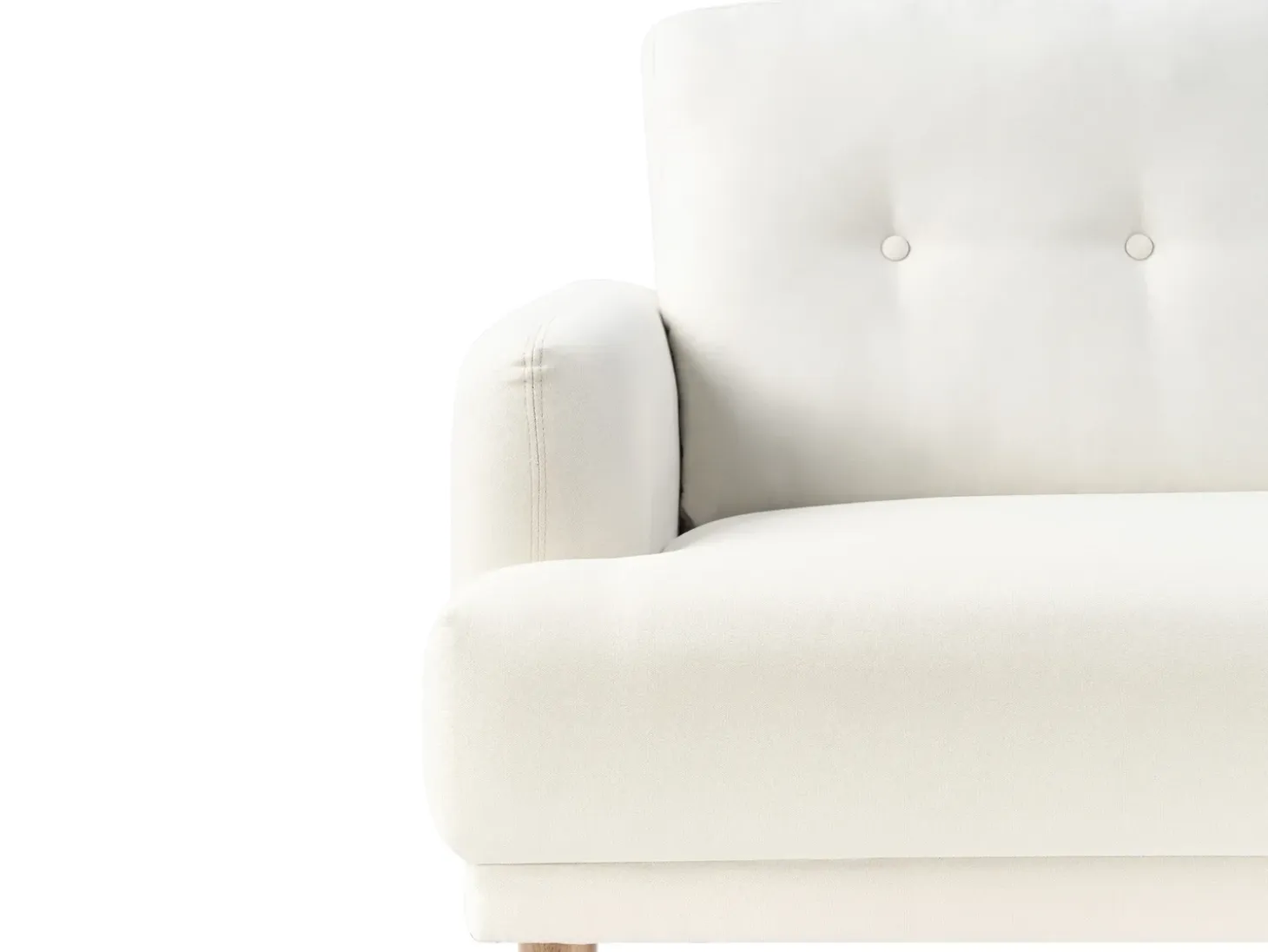 Sofa 2 personers TUVE Cremehvid