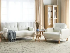 Sofa 2 personers TUVE Cremehvid