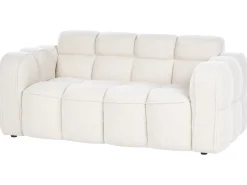 Sofa 2 personers UTANA Boucle Cremehvid
