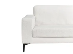 Sofa 3 personers VADSTENA Boucle Cremehvid