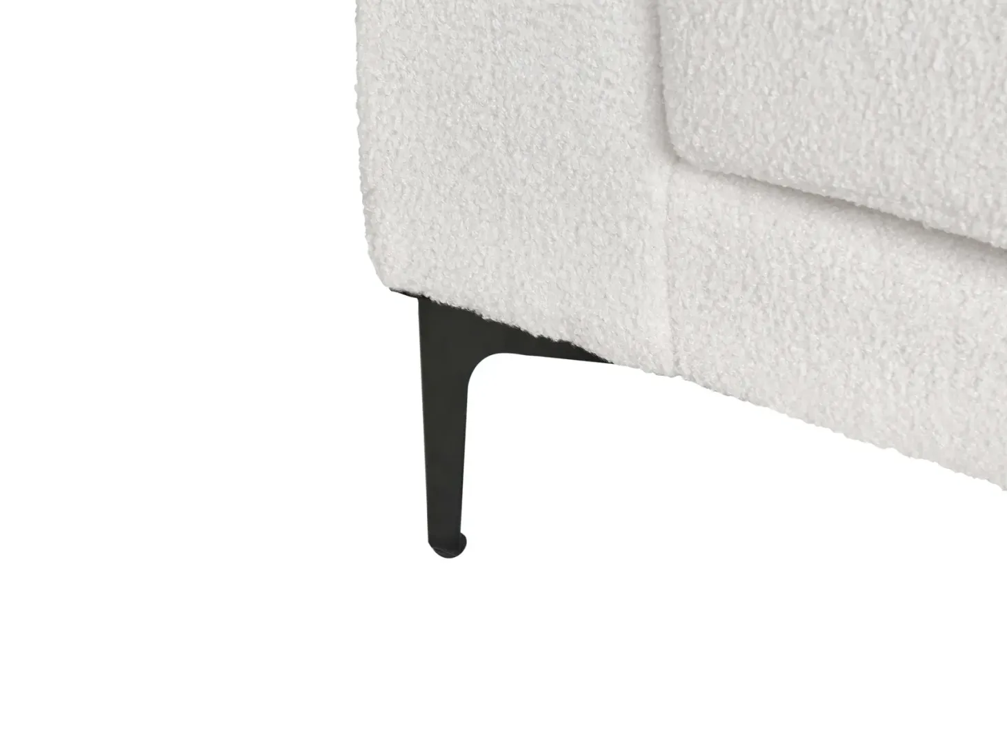 Sofa 3 personers VADSTENA Boucle Cremehvid