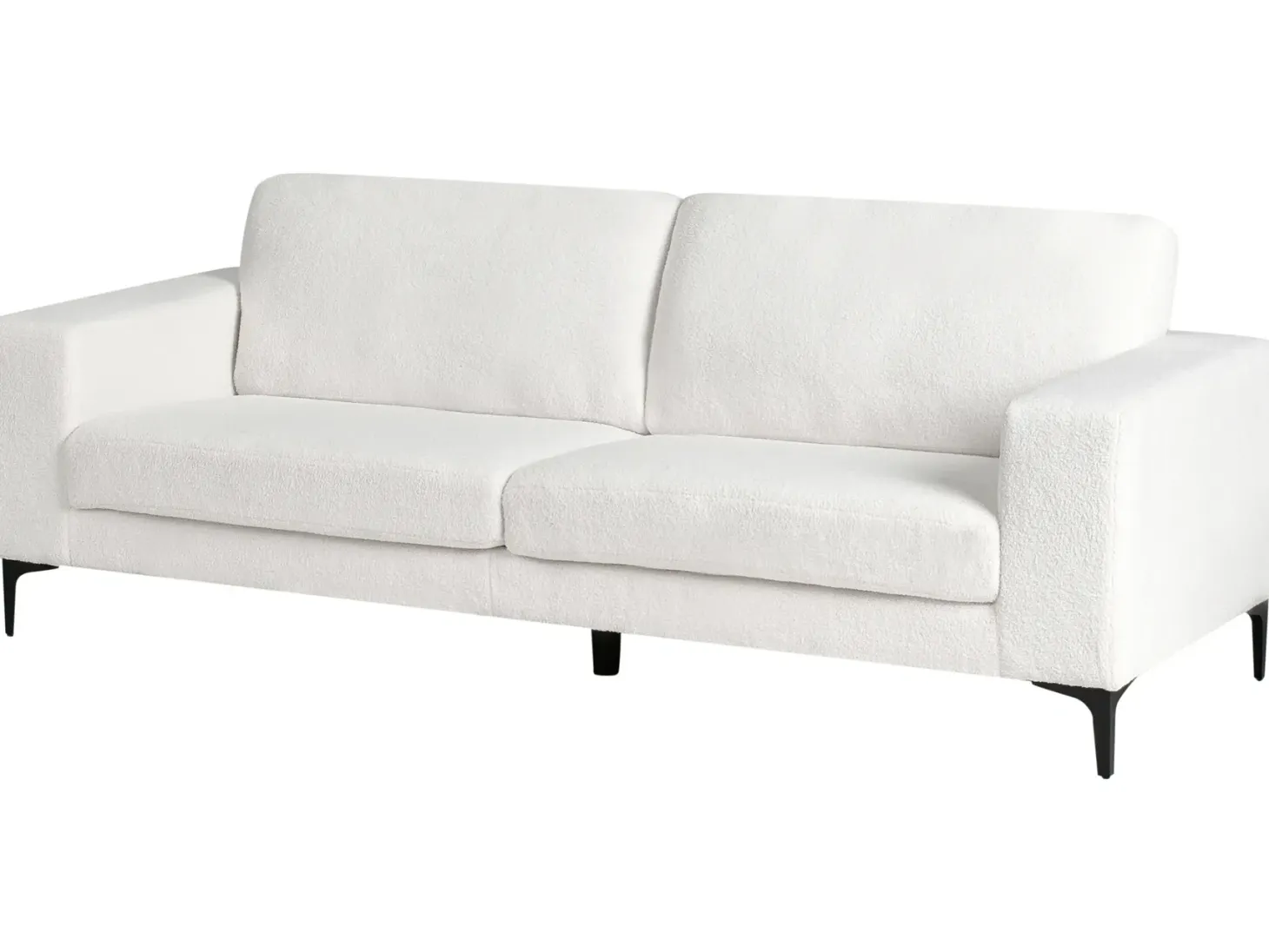 Sofa 3 personers VADSTENA Boucle Cremehvid