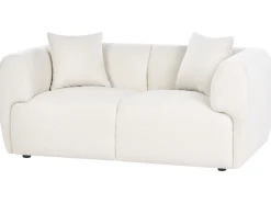 Sofa 2 personers VALBY Boucle Cremehvid