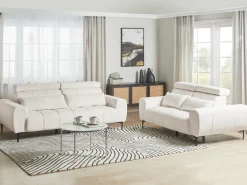 Sofa 2 personers VEGAMO Boucle Hvid