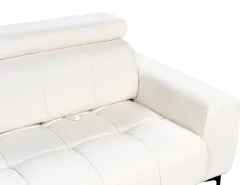 Sofa 2 personers VEGAMO Boucle Hvid