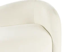 Sofa 3 personers VELTADA Velour Cremehvid