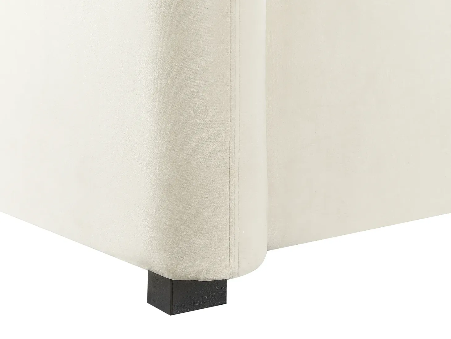 Sofa 3 personers VELTADA Velour Cremehvid