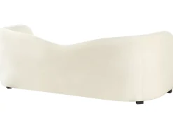 Sofa 3 personers VELTADA Velour Cremehvid
