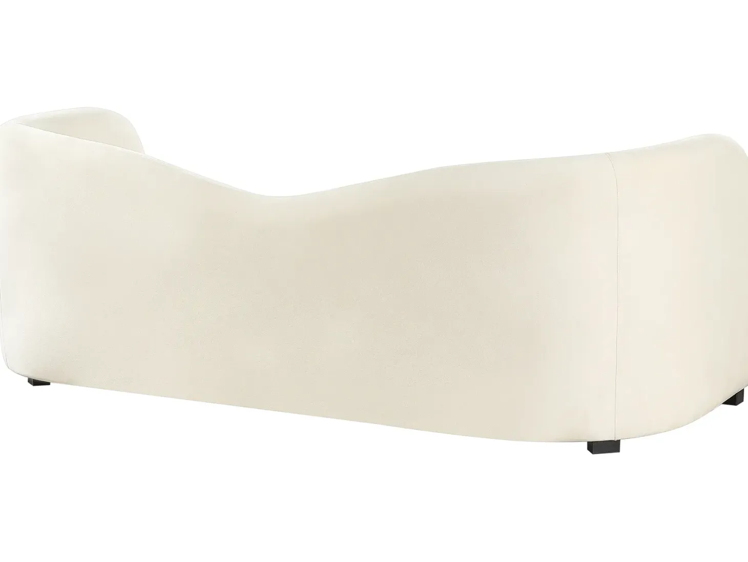 Sofa 3 personers VELTADA Velour Cremehvid