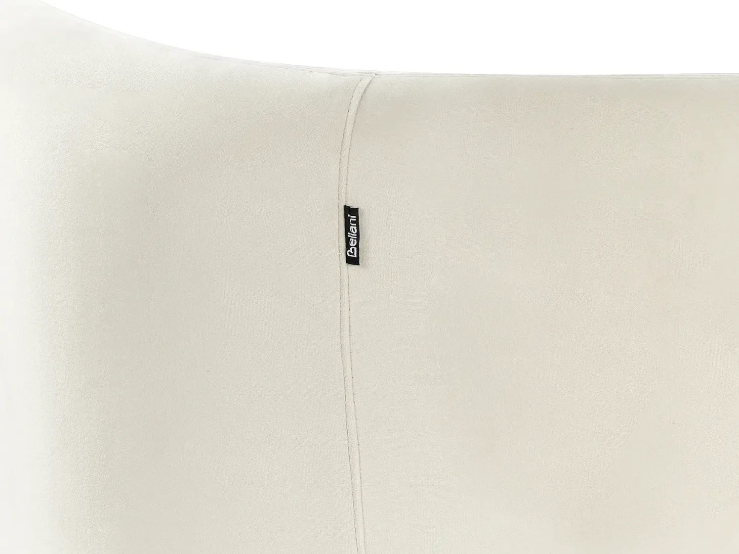 Sofa 3 personers VELTADA Velour Cremehvid