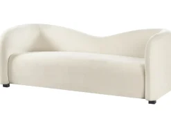 Sofa 3 personers VELTADA Velour Cremehvid