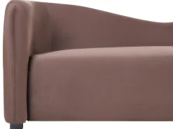 Sofa 3 personers VELTADA Velour Mørkebrun