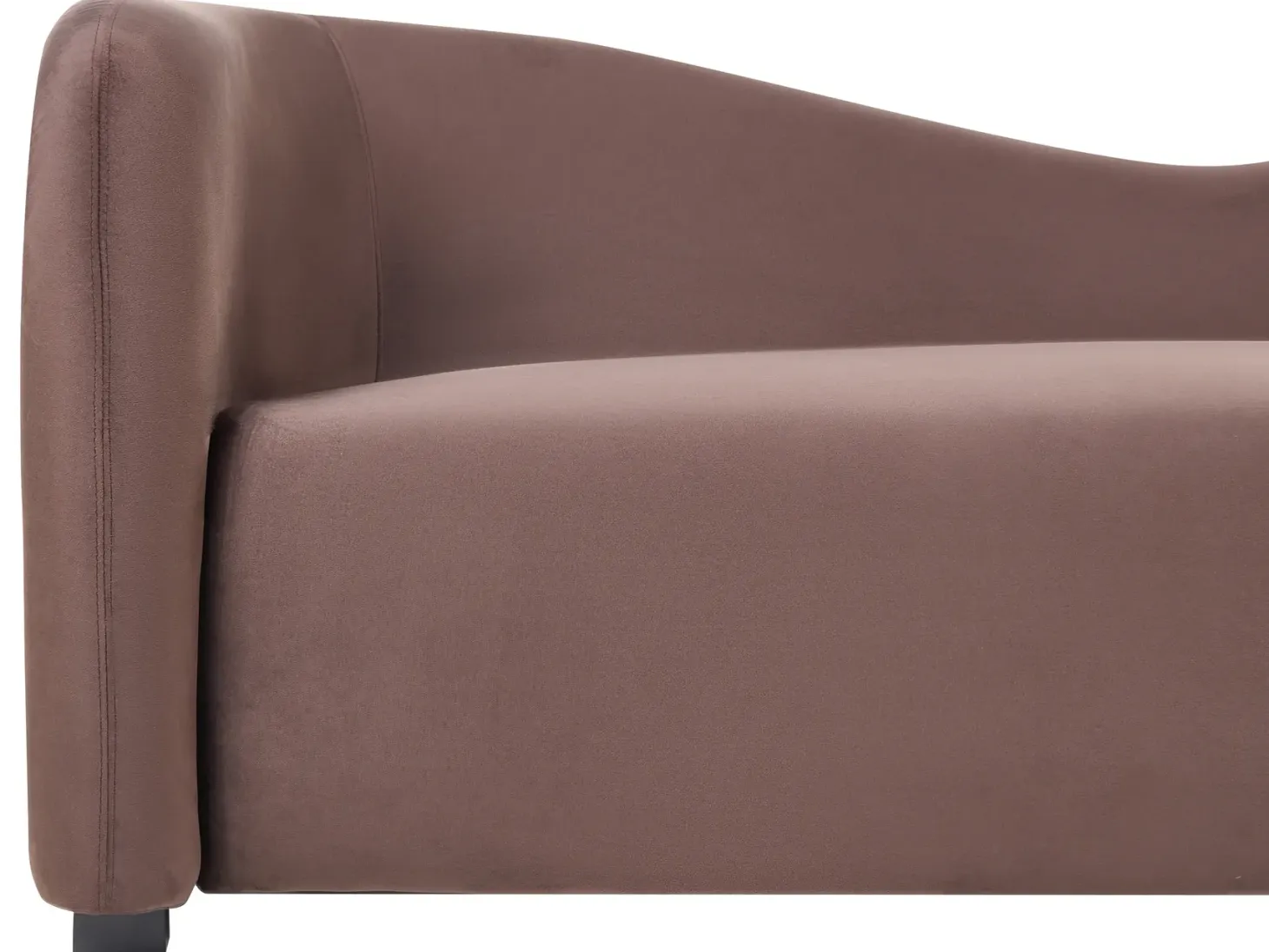 Sofa 3 personers VELTADA Velour Mørkebrun