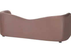 Sofa 3 personers VELTADA Velour Mørkebrun