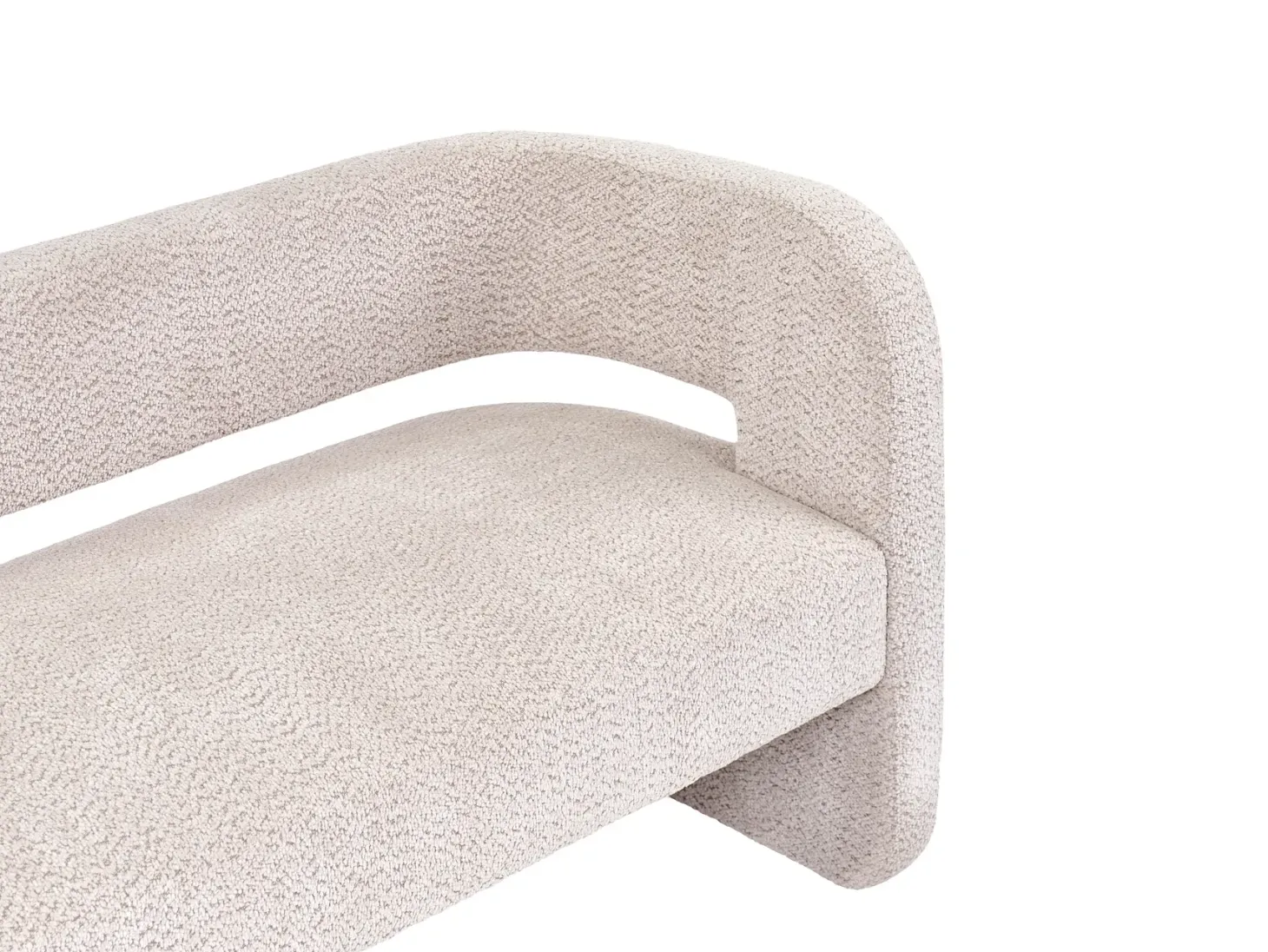 Sofa 2 personers VIDSEL Chenille Beige