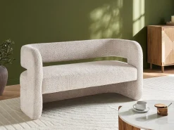 Sofa 2 personers VIDSEL Chenille Beige