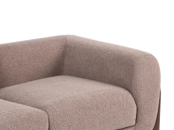 Sofa 2 personers VINLIDEN Boucle Brun