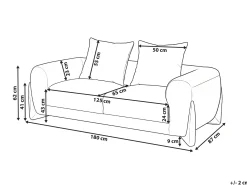 Sofa 2 personers VINLIDEN Sort