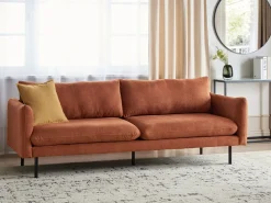 Sofa 3 personers VINTERBRO Chenille Guldbrun