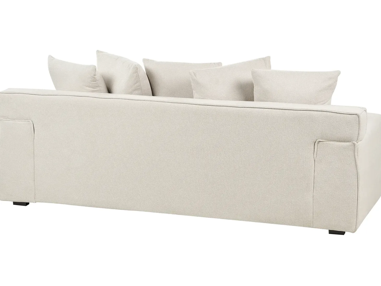 Sofa 3 personers VISKAN Chenille Cremehvid