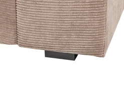 Sofa 3 personers VISKAN Fløjl Sand Beige