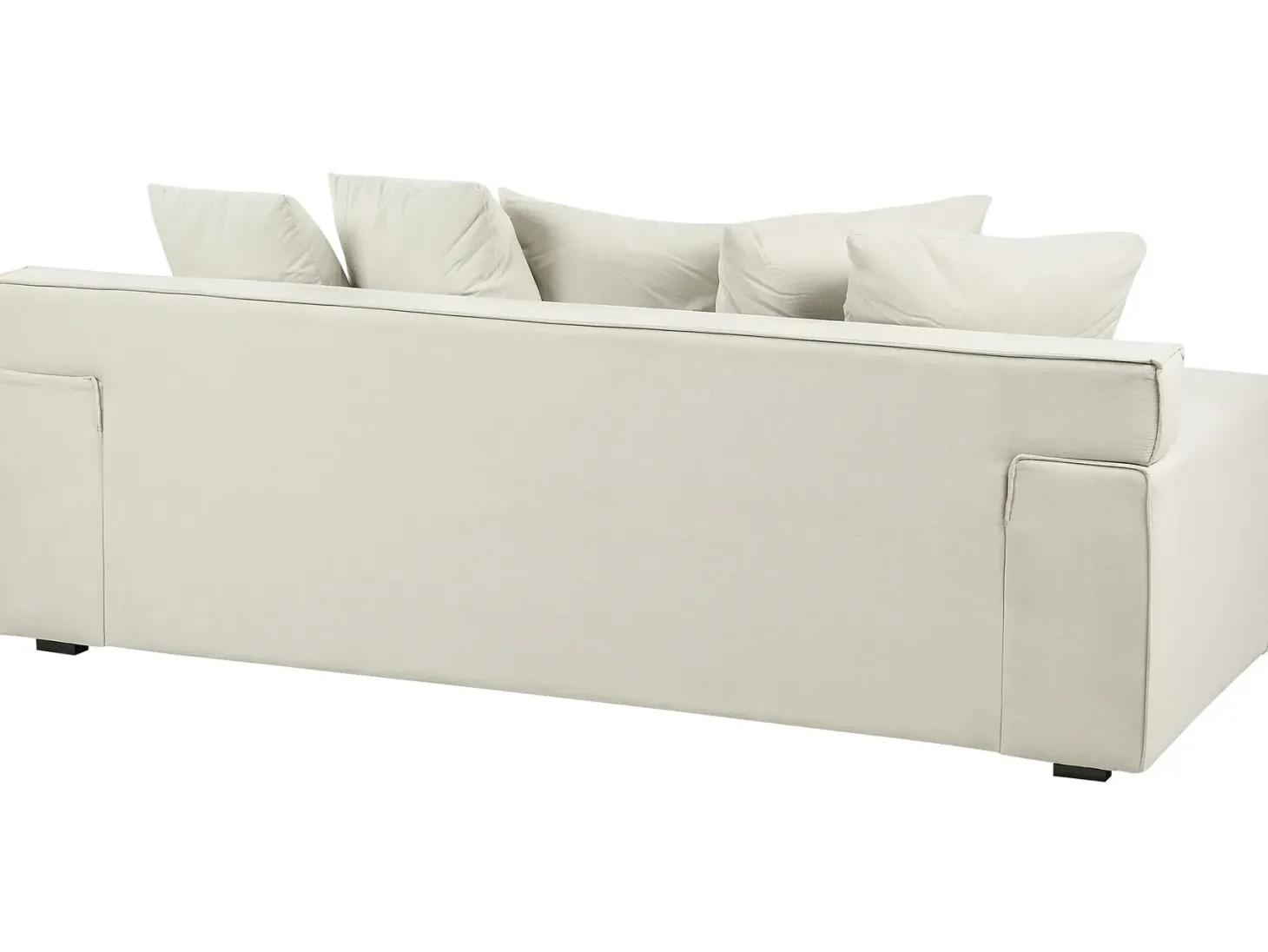 Sofa 3 personers VISKAN Velour Cremehvid