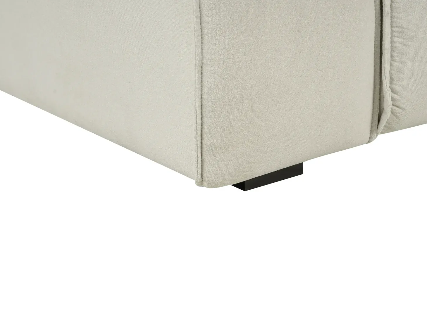 Sofa 3 personers VISKAN Velour Cremehvid