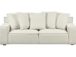 Sofa 3 personers VISKAN Velour Cremehvid
