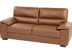 Sofa 3 personers VOGAR Kunstlæder Guldbrun