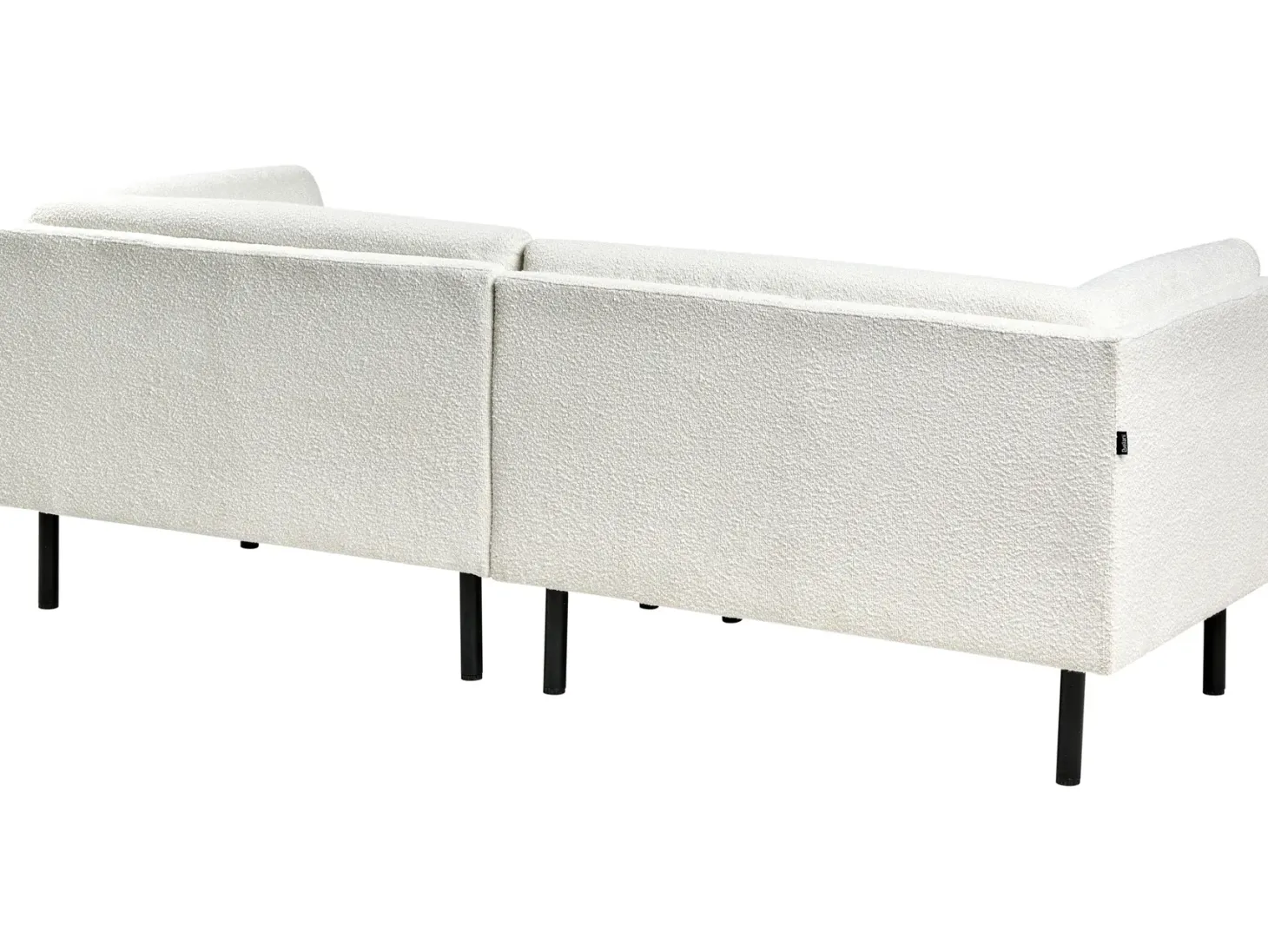 Sofa 3 personers VORGOD Boucle Cremehvid