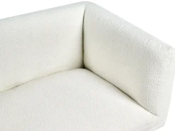 Sofa 3 personers VORGOD Boucle Cremehvid