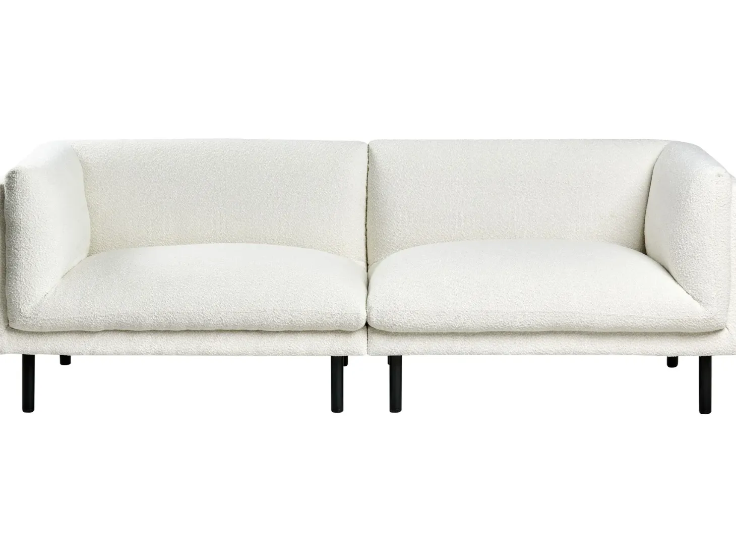 Sofa 3 personers VORGOD Boucle Cremehvid