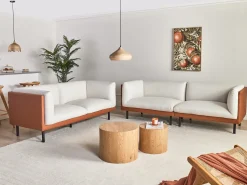 Sofa 3 personers VORGOD Cremehvid