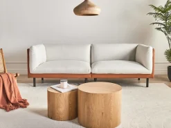 Sofa 3 personers VORGOD Cremehvid