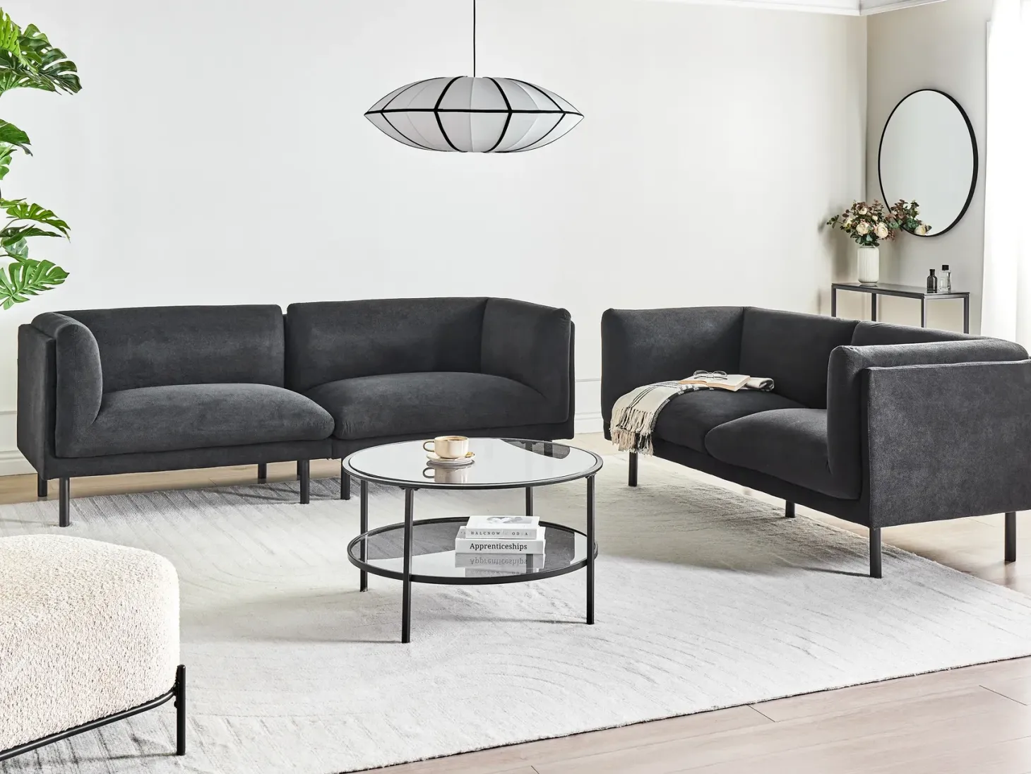 Sofa 3 personers VORGOD Sort