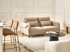 Sofa 3 personers WETLAN Lysebrun