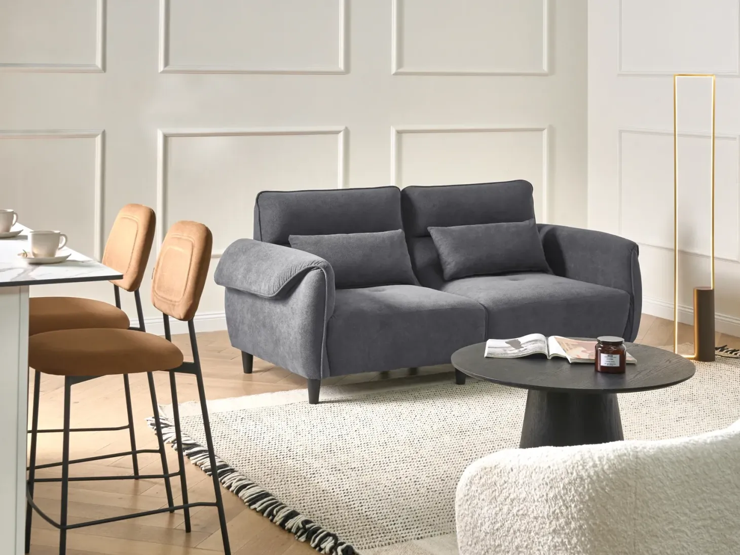 Sofa 3 personers WETLAN Mørkegrå