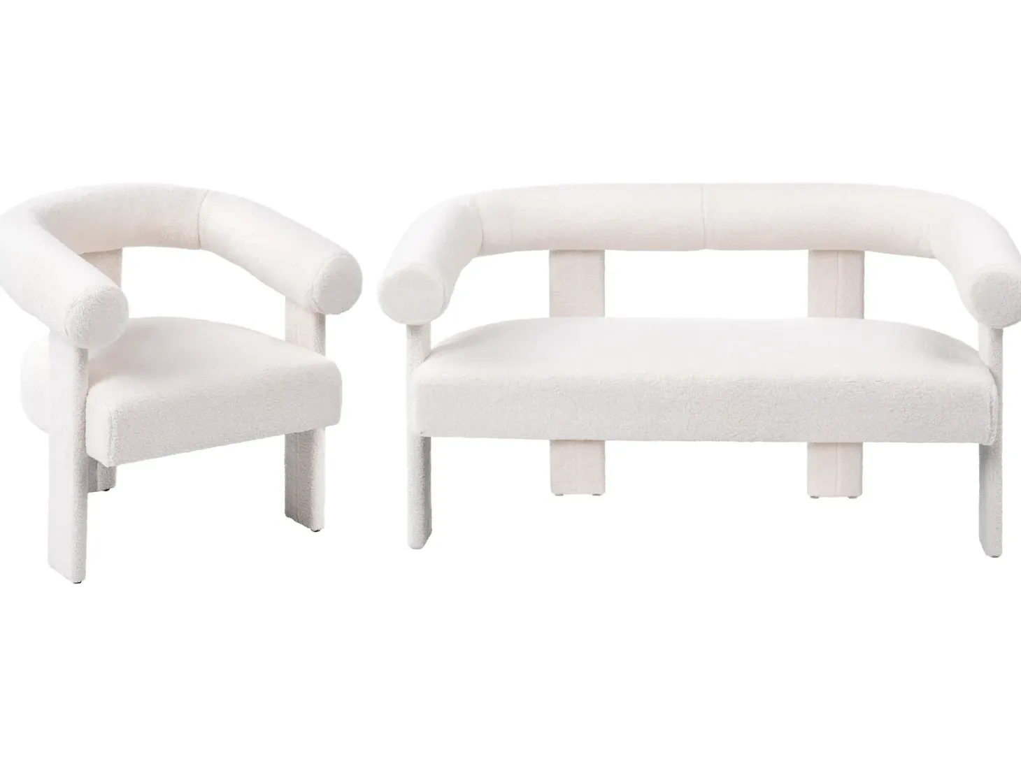 Sofasæt ILBRO Boucle Cremehvid