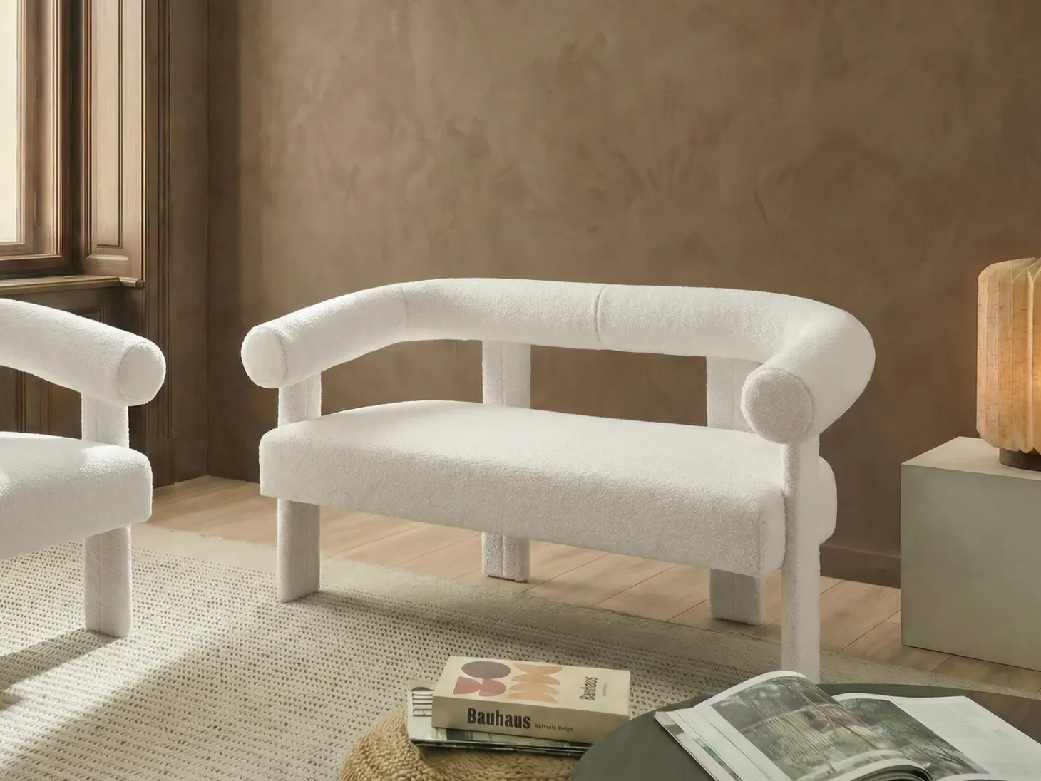 Sofasæt ILBRO Boucle Cremehvid