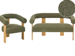 Sofasæt ILBRO Boucle Grøn/ Lysebrun